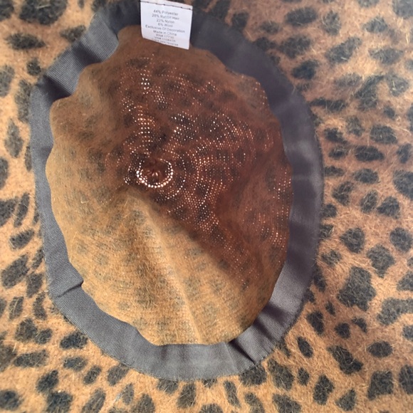 Animal Print Floppy Bucket hat, brown & tan - Picture 4 of 6